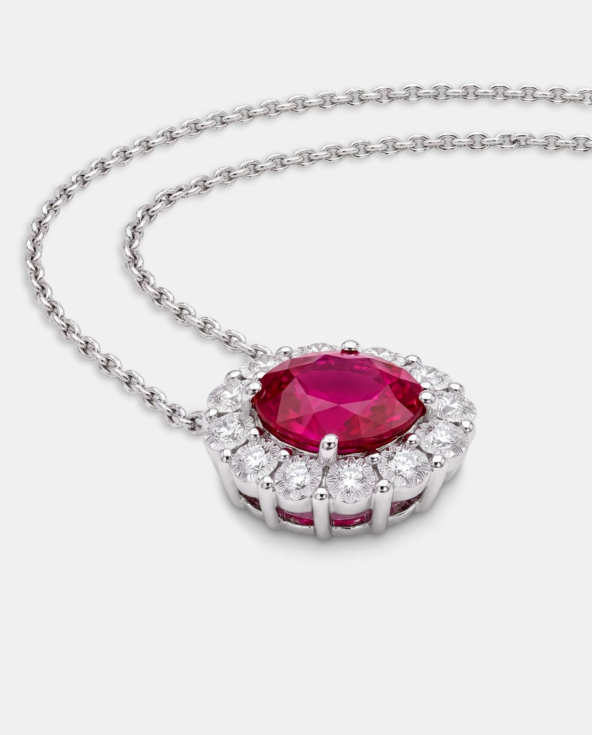 Colgante mini beauty rubi y diamantes - Yanes - Rubí Rubí-4