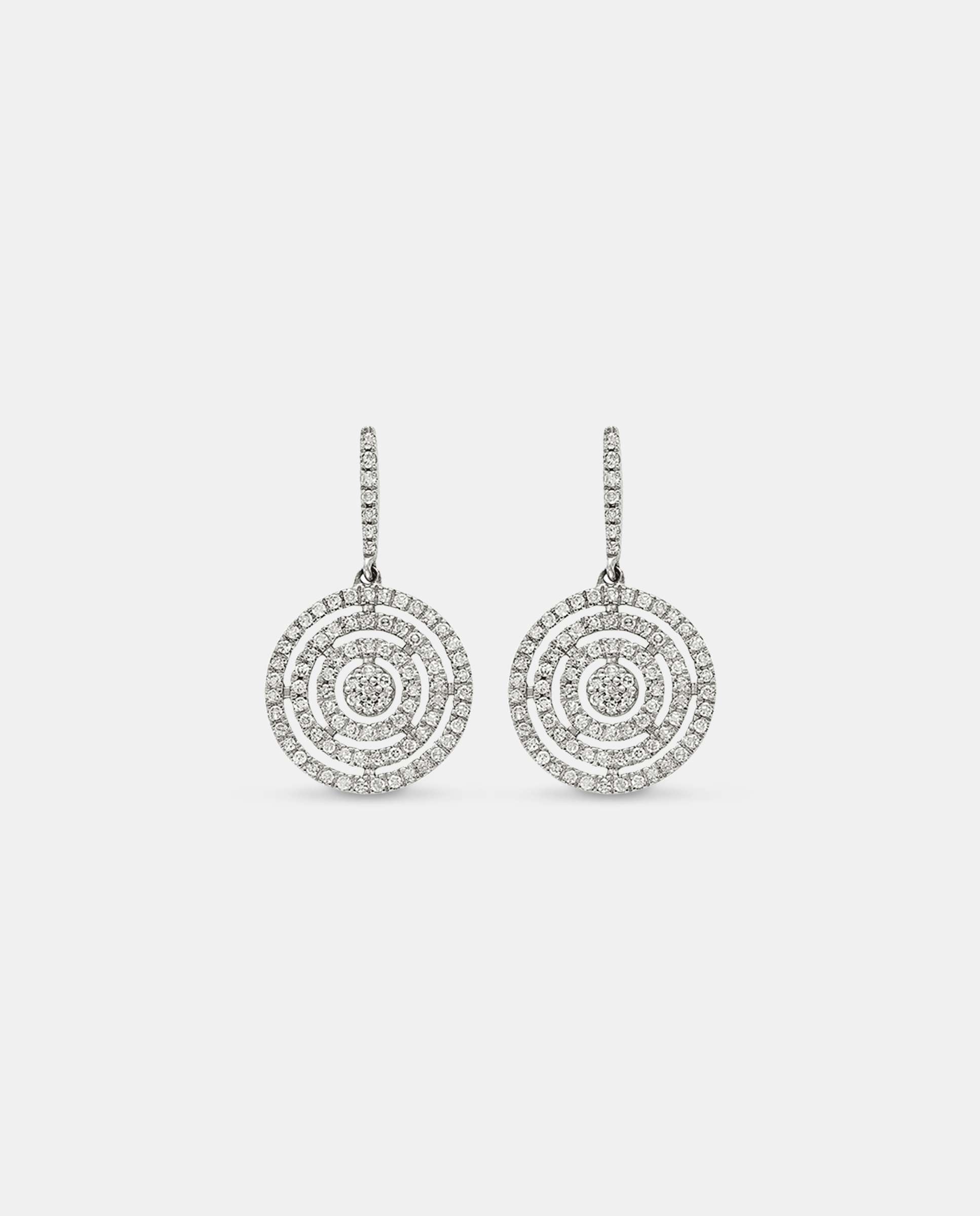 Imagen 0 de Pendientes casual círculos diamantes Brillo