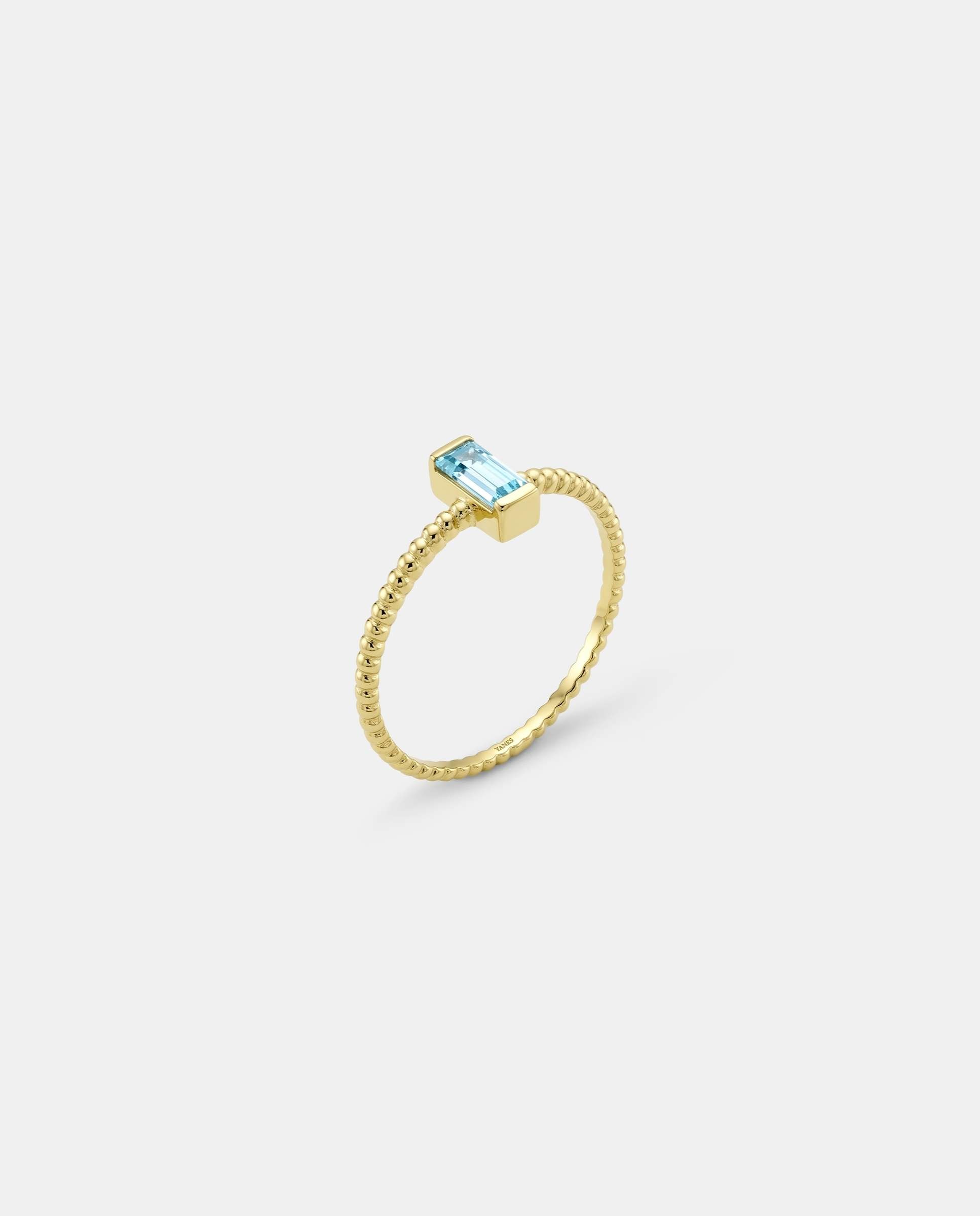 Imagen 0 de Anillo life topacio azul Azul claro