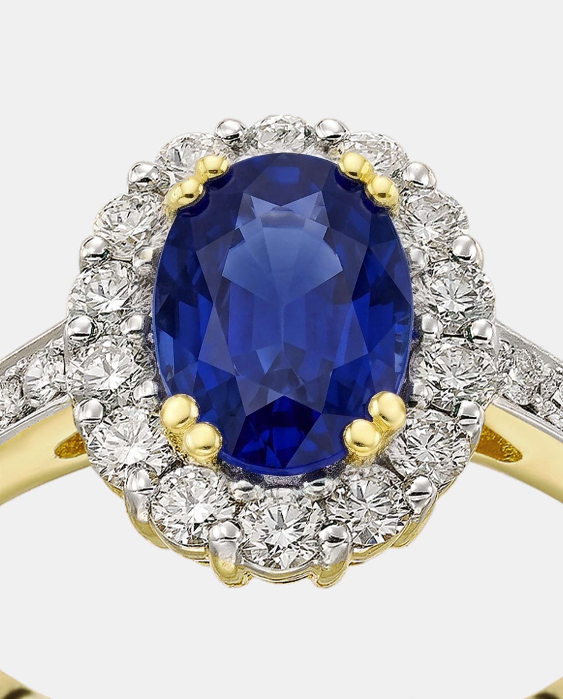 Anillo ceylan channel zafiro y diamantes - Yanes - Zafiro Zafiro-3