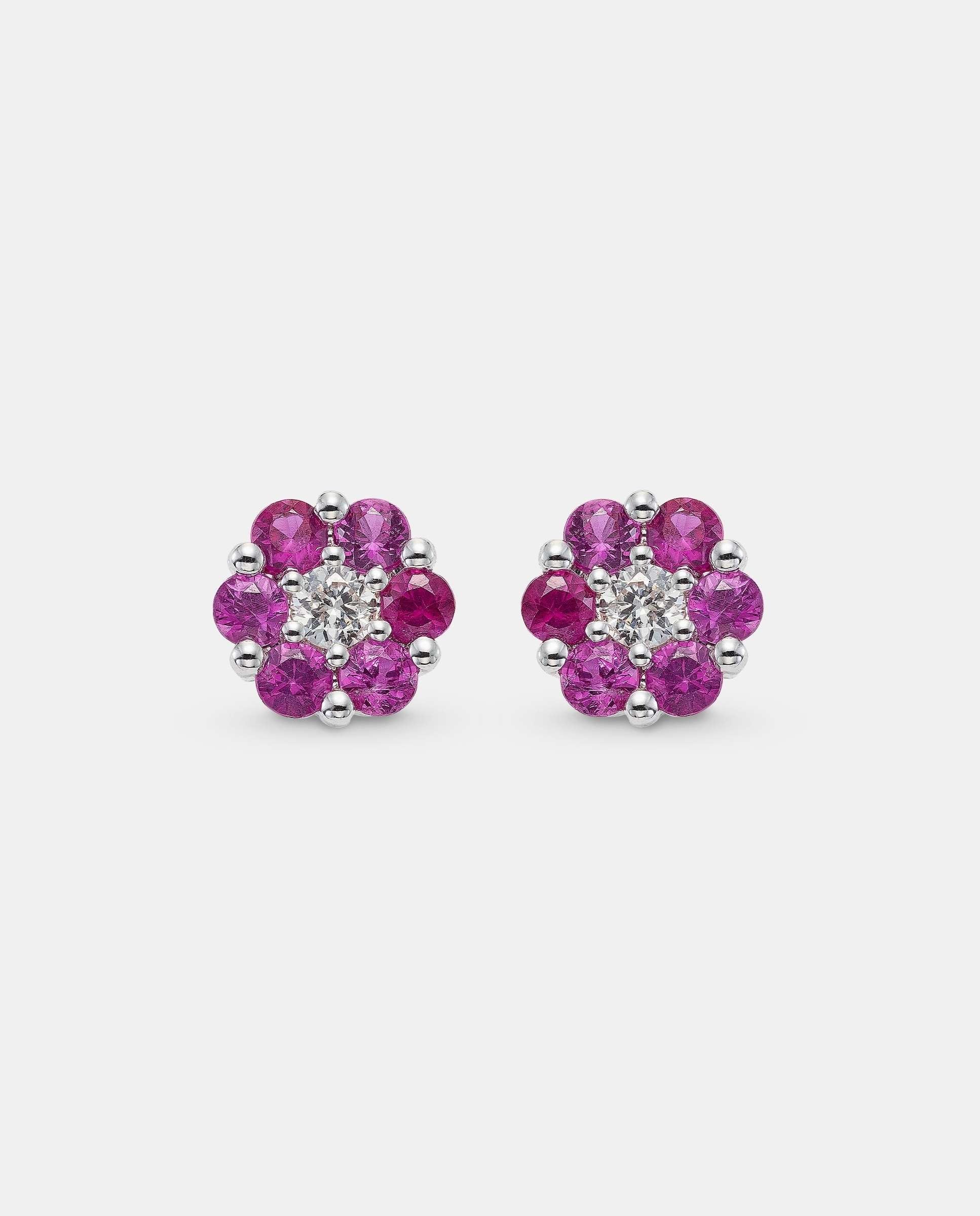 Imagen 0 de Pendientes margaux rubi y diamante Rubí