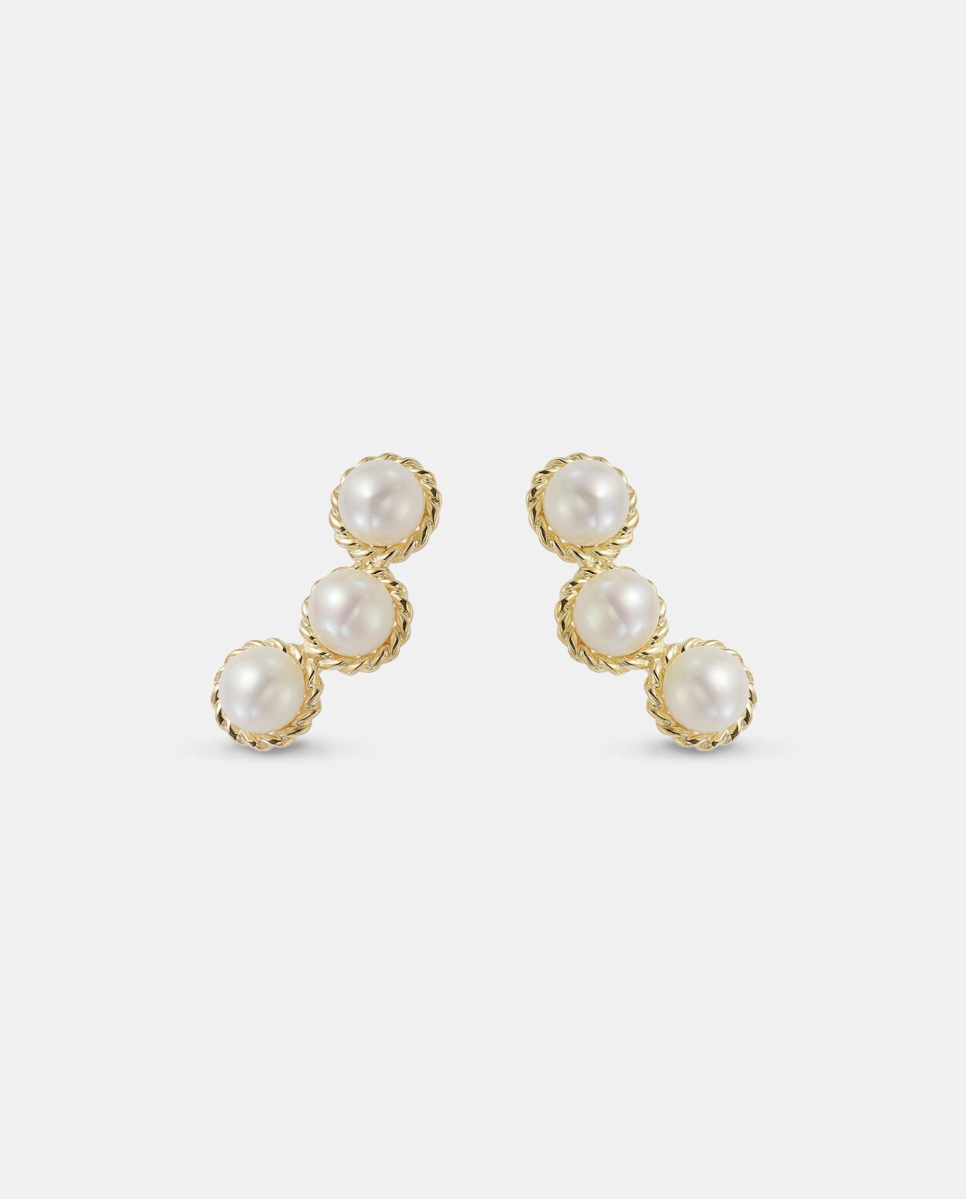 Imagen 0 de Pendientes trio perlas Perla