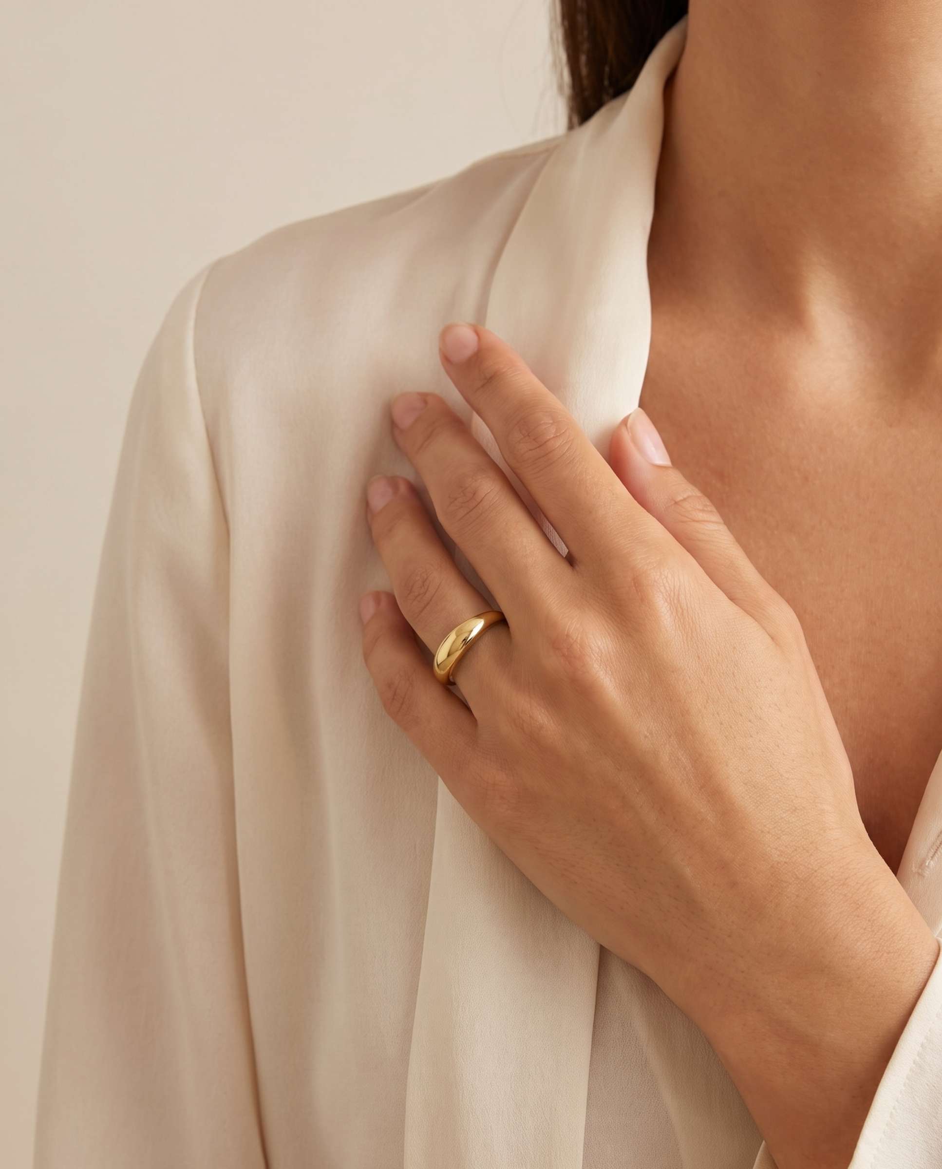 Anillo smooth - Yanes - Dorado Dorado-2