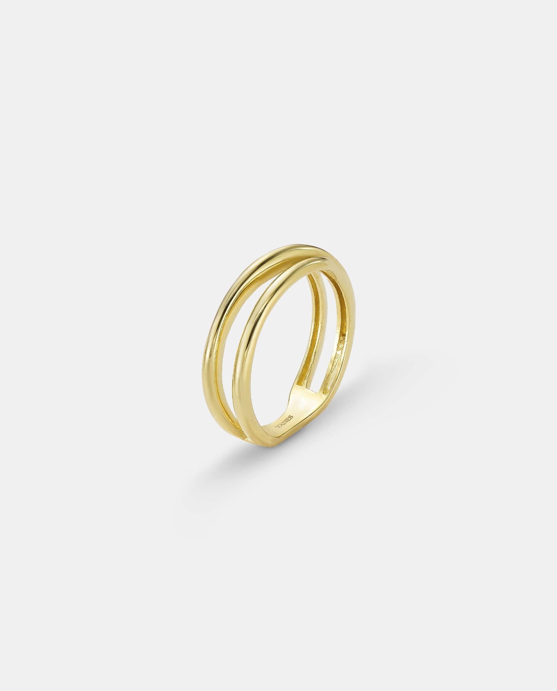Imagen 0 de Anillo crossed Dorado