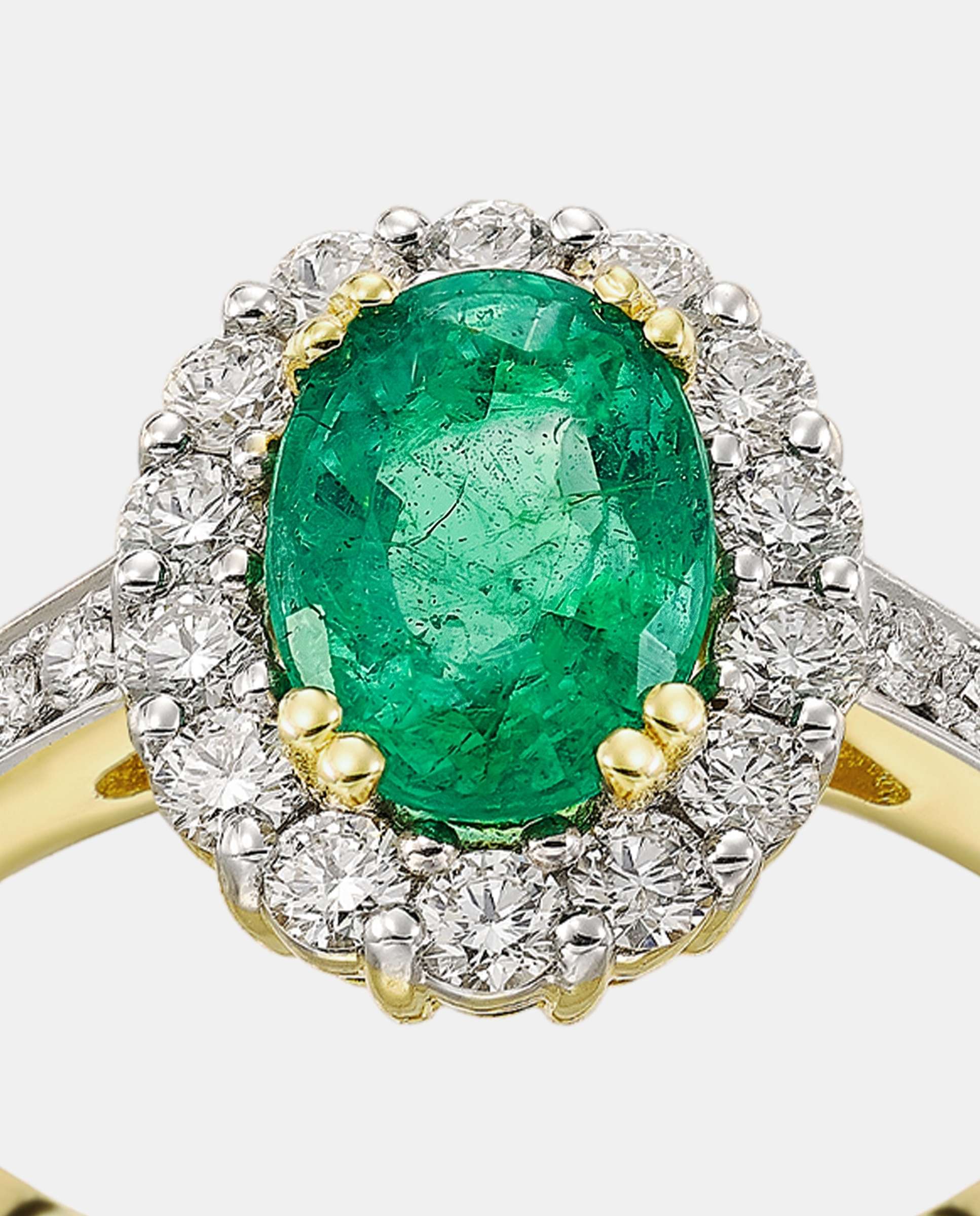 Anillo iguazu esmeralda y diamantes - Yanes - Esmeralda Esmeralda-3