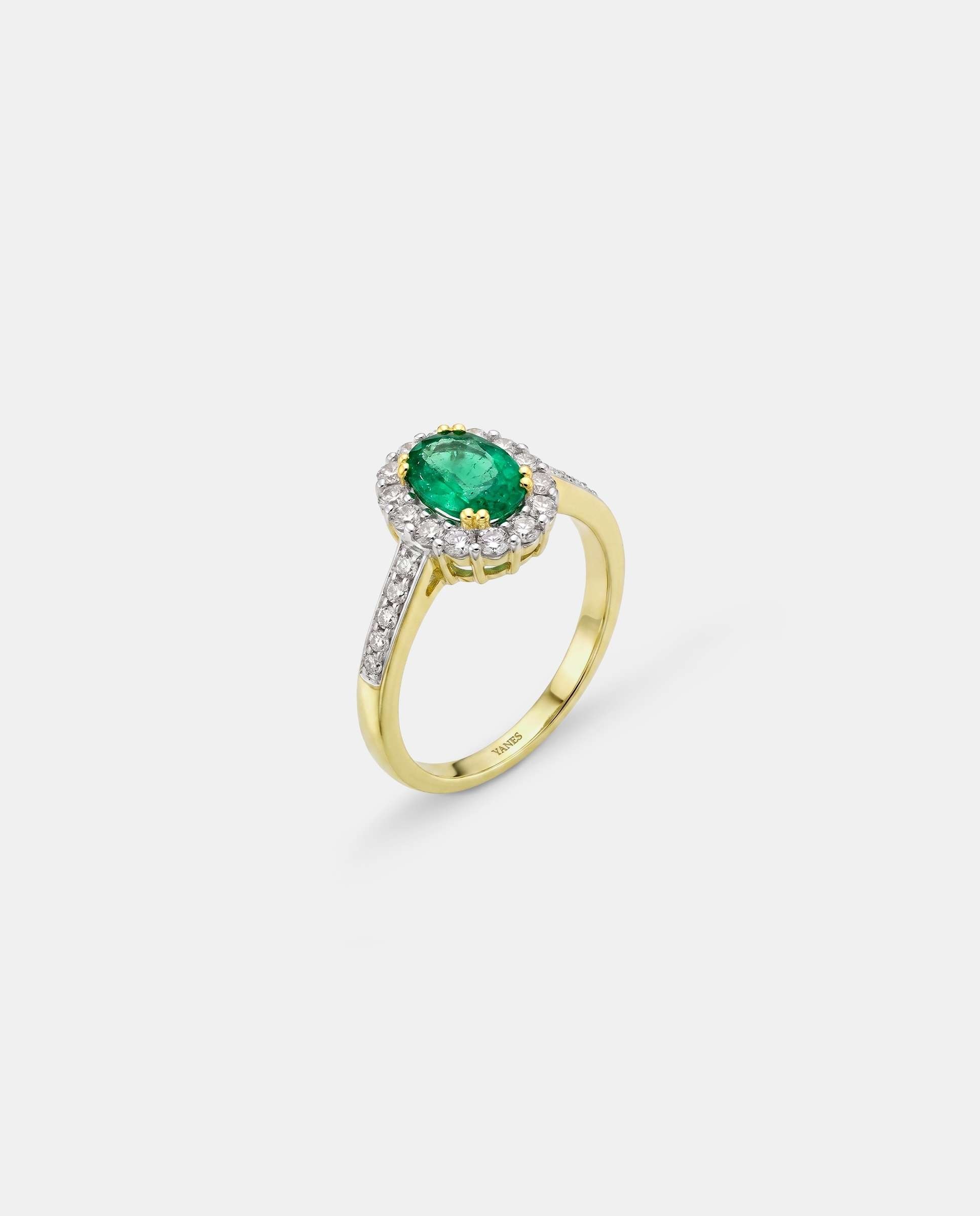 Imagen 0 de Anillo iguazu esmeralda y diamantes Esmeralda