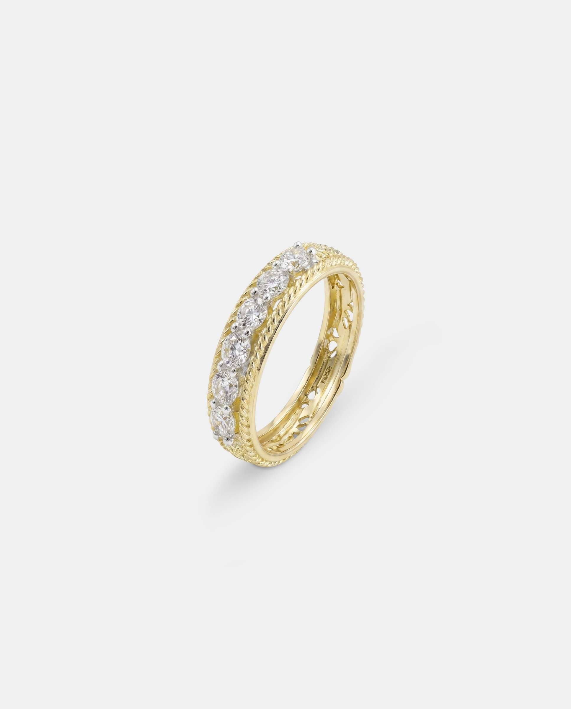 Anillo califato maxi diamantes - Yanes - Brillo Brillo-1