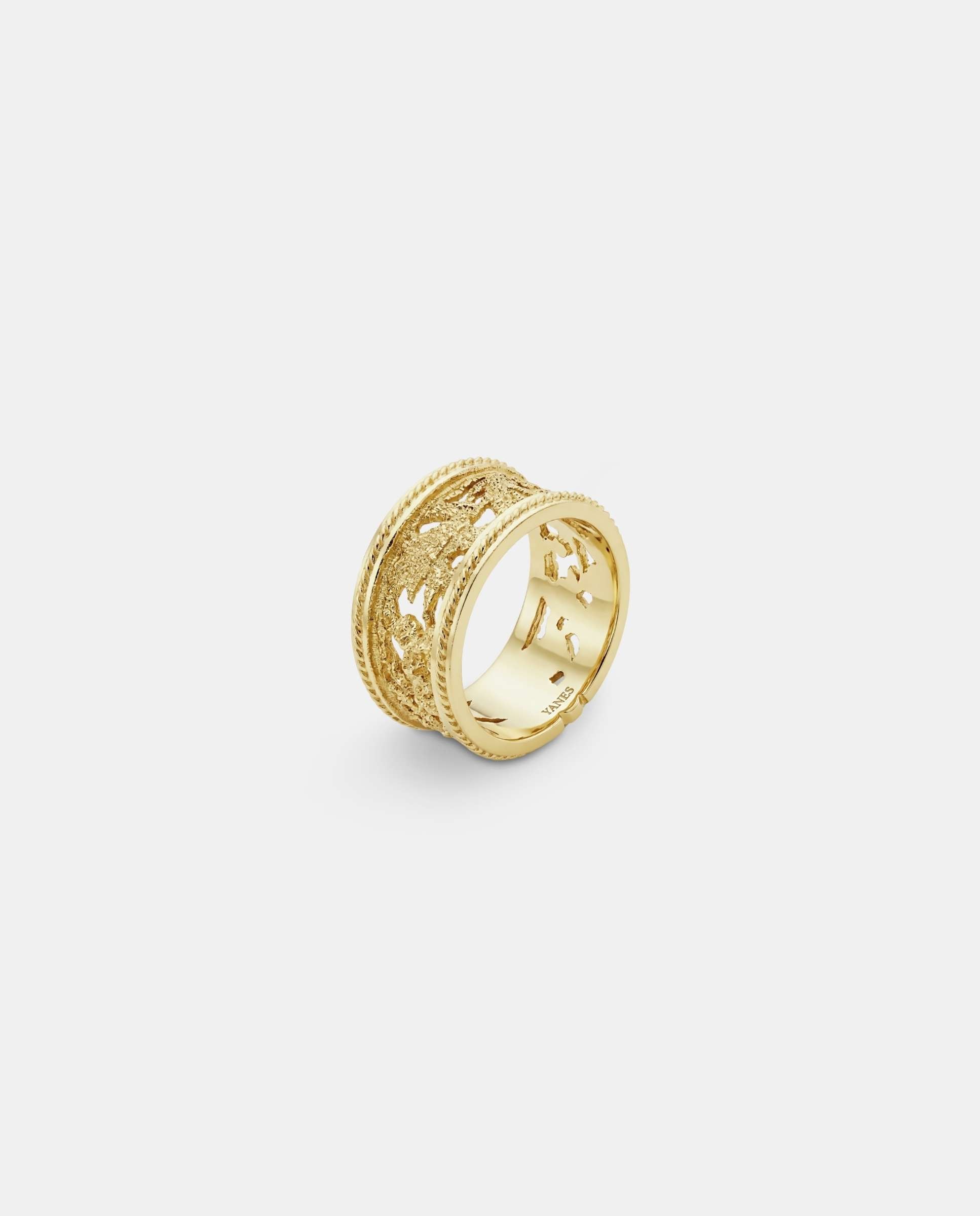 Anillo albayzín slim - Yanes - Dorado Dorado-1