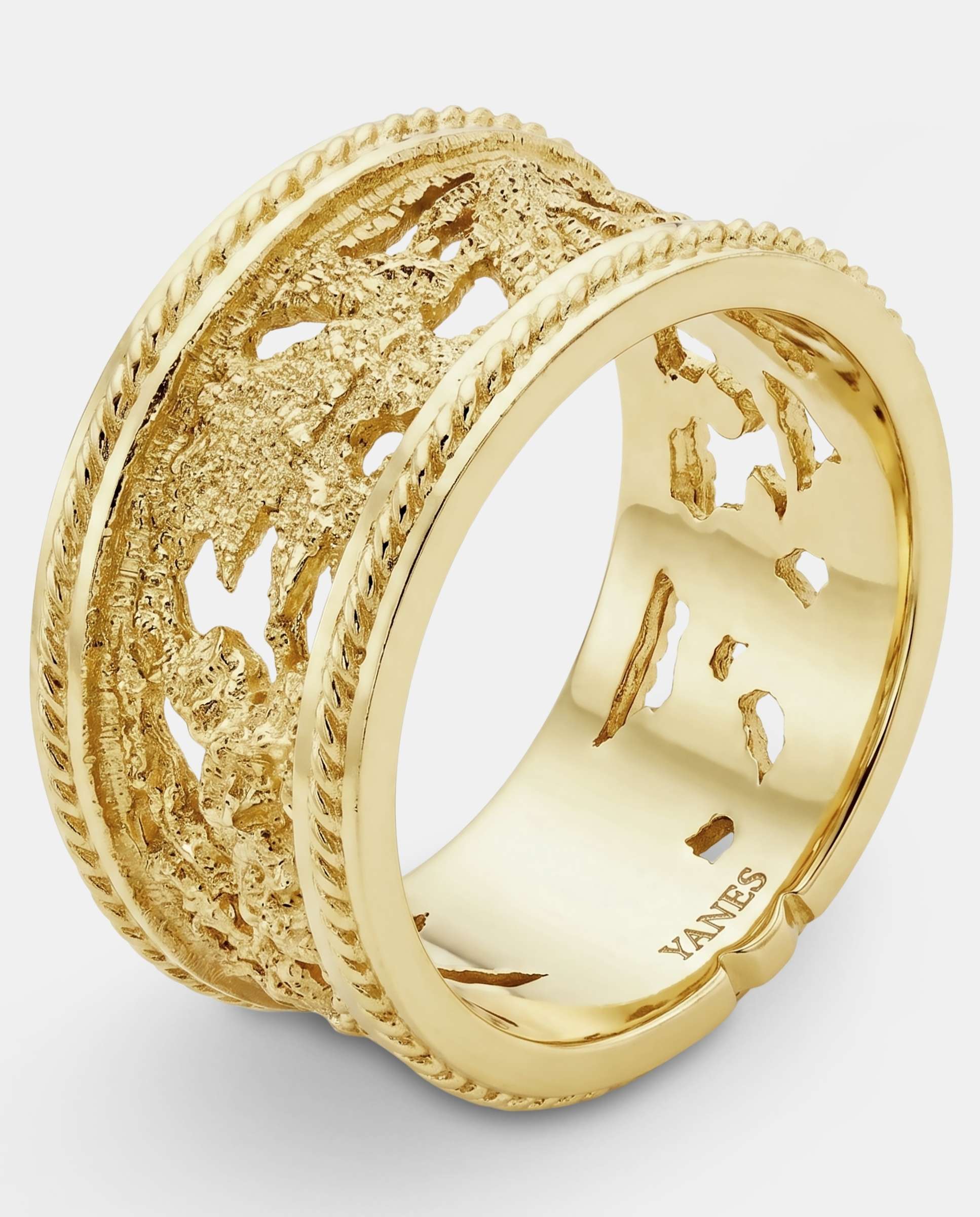 Anillo albayzín slim - Yanes - Dorado Dorado-3