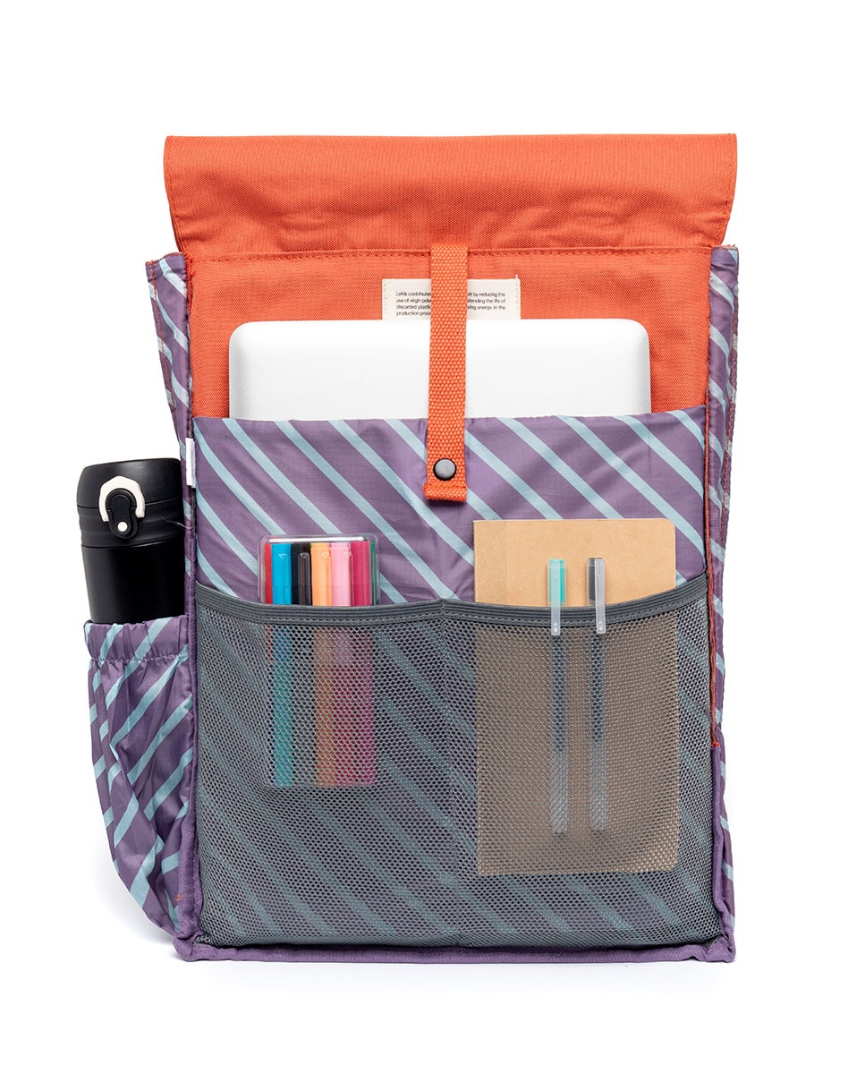 Mochila cierre doble minimalista - Lefrik - Naranja Naranja-4