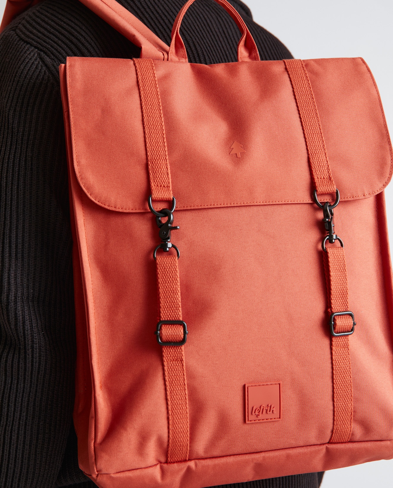 Mochila cierre doble minimalista - Lefrik - Naranja Naranja-6