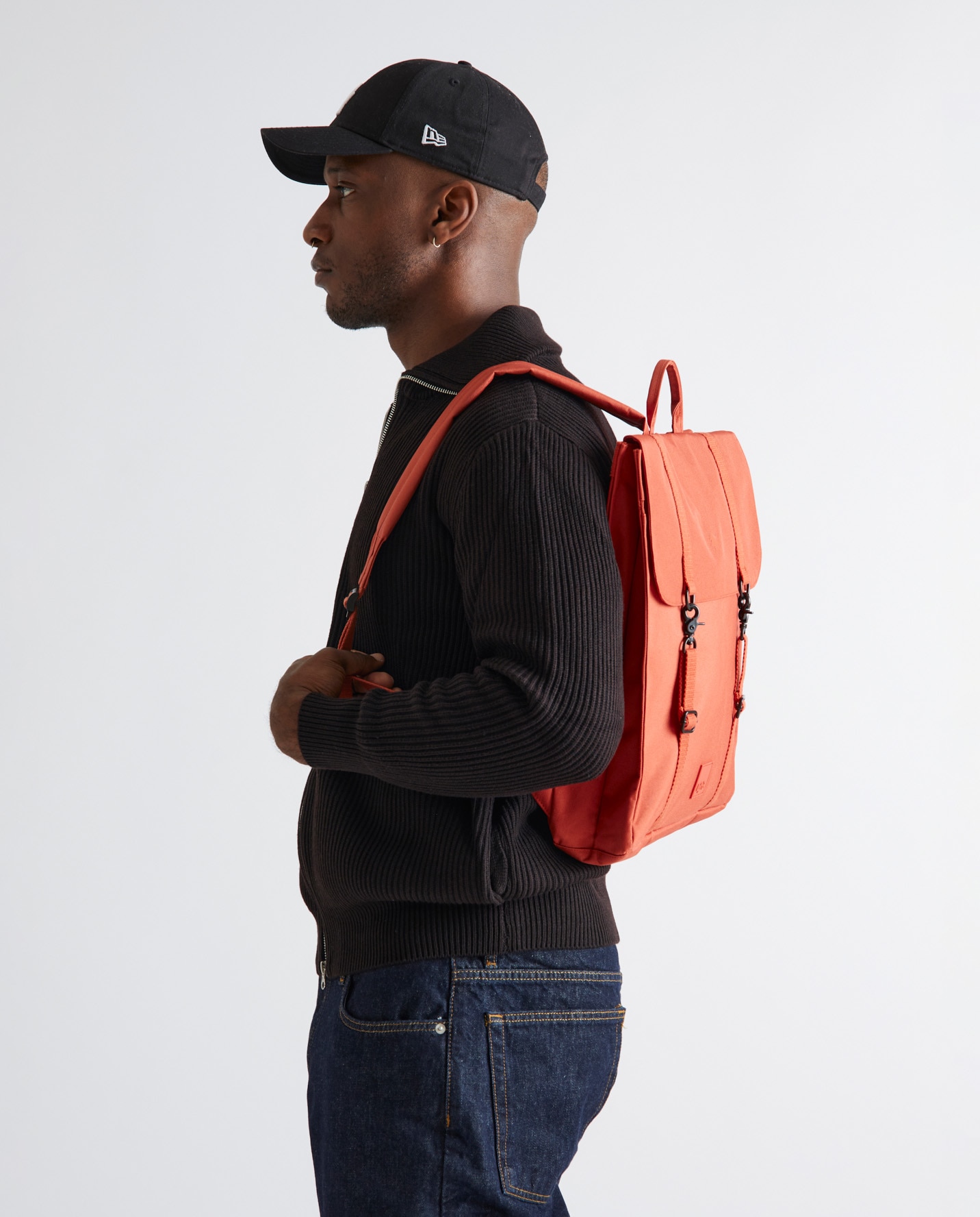 Mochila cierre doble minimalista - Lefrik - Naranja Naranja-3