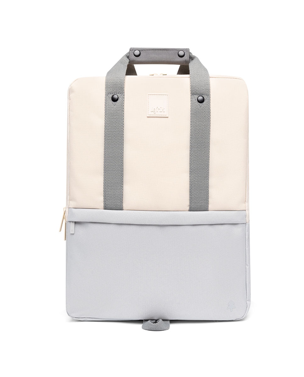 Imagen 1 de Mochila unisex urbana con dos compartimentos Gris / Blanco
