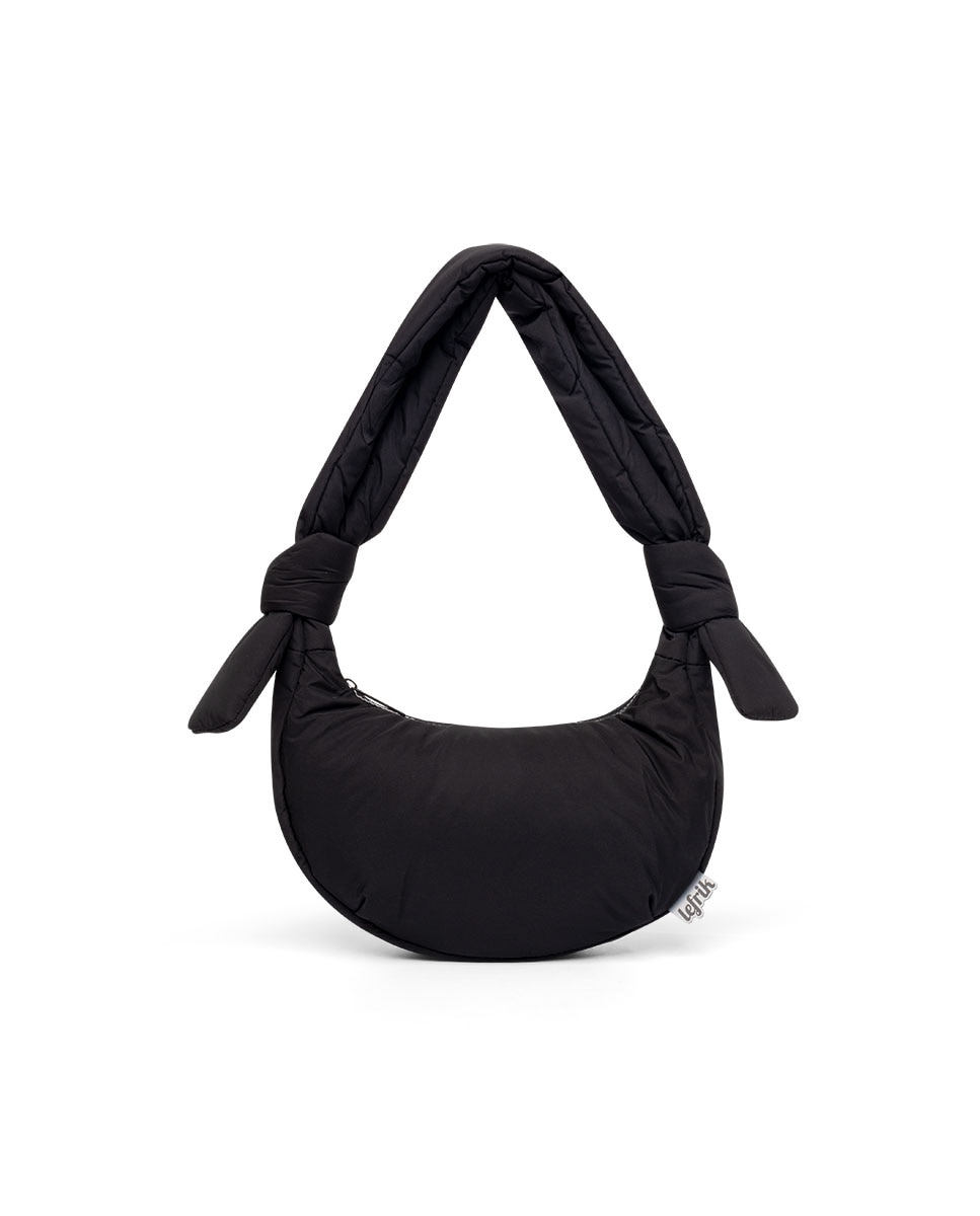 Bolso mini acolchado con cremallera de mujer - Lefrik - Negro Negro-1