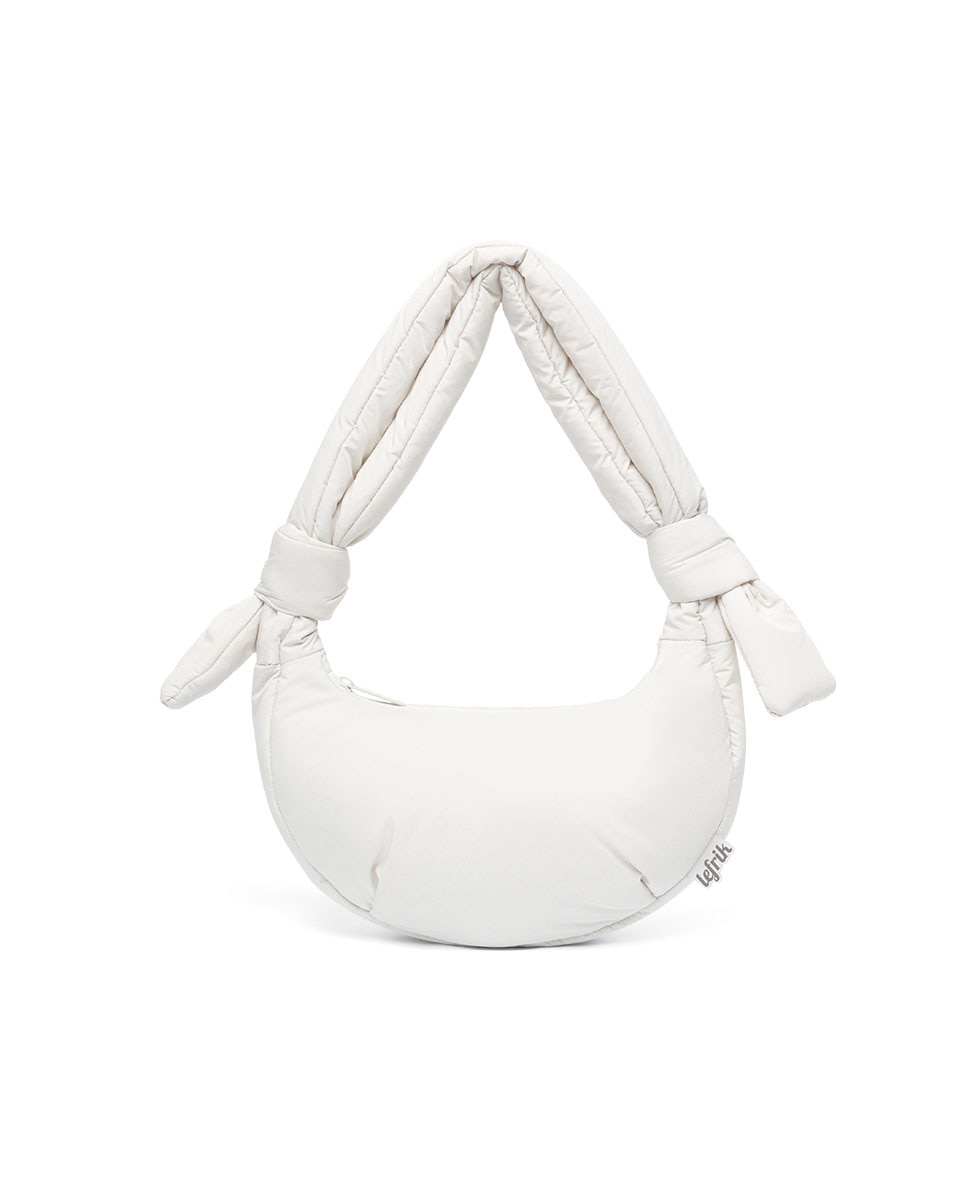 Bolso mini acolchado con cremallera de mujer - Lefrik - Hueso Hueso-1