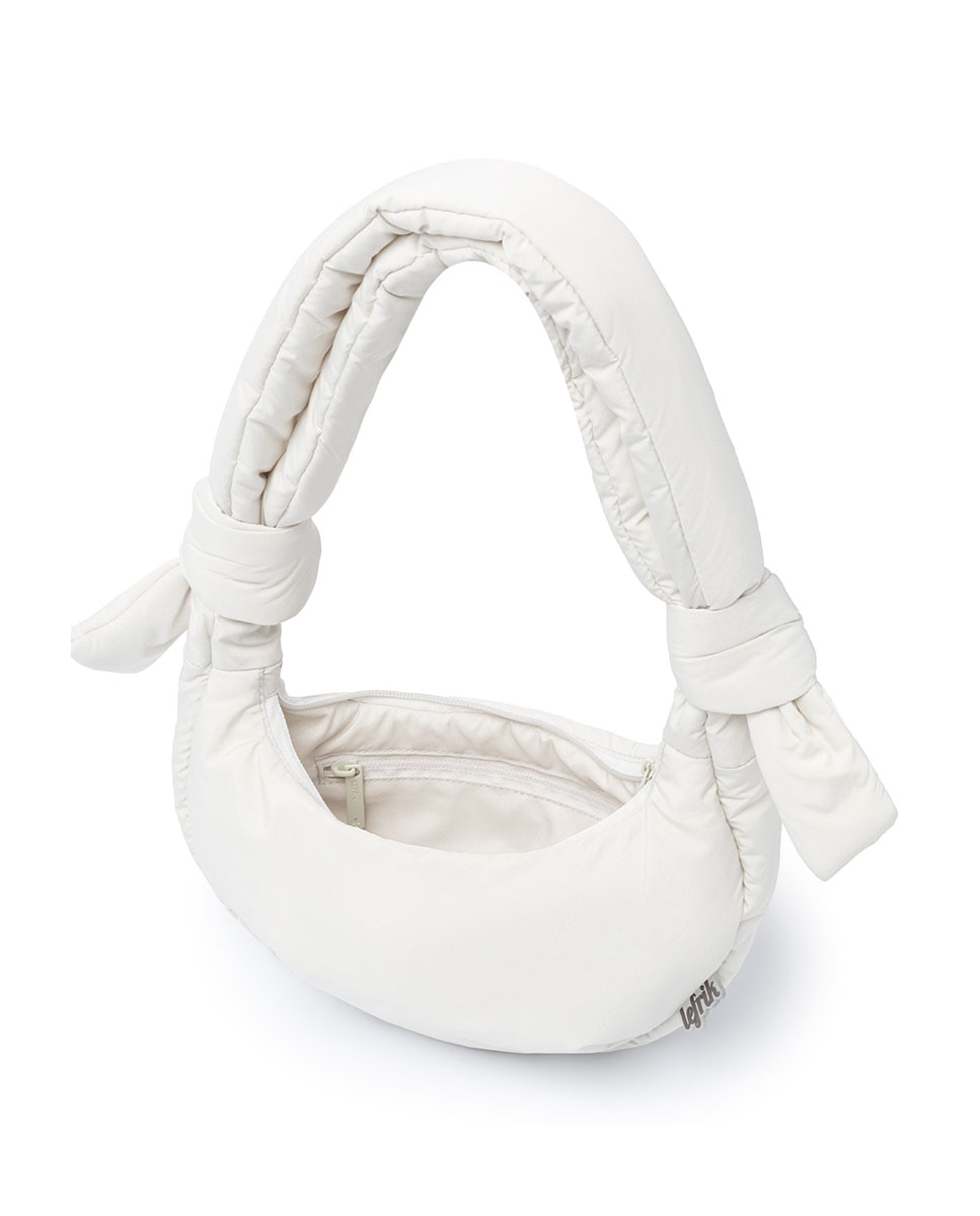 Bolso mini acolchado con cremallera de mujer - Lefrik - Hueso Hueso-2