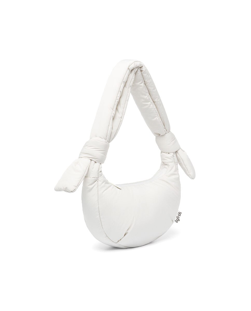 Bolso mini acolchado con cremallera de mujer - Lefrik - Hueso Hueso-4