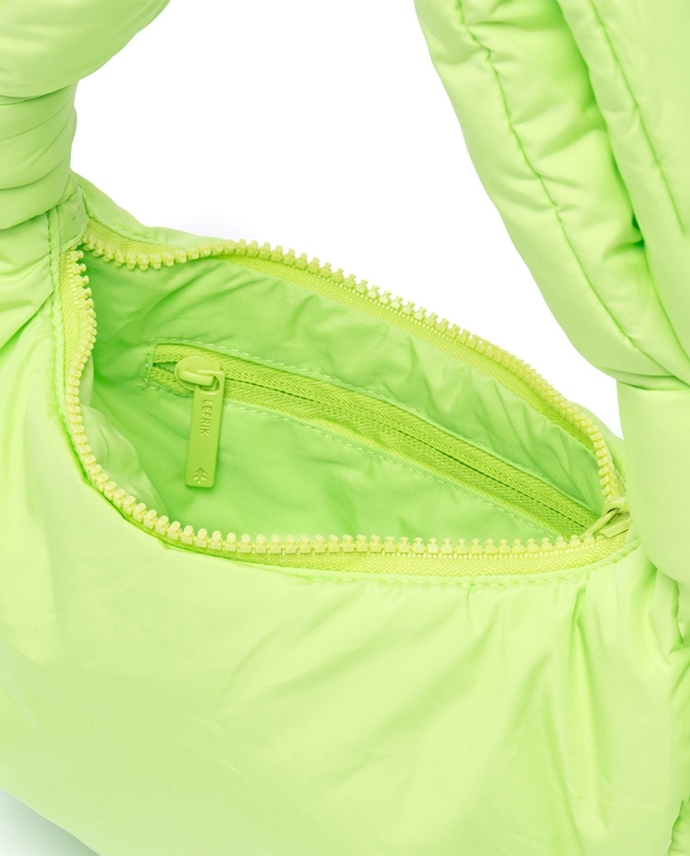 Bolso mini acolchado con cremallera de mujer - Lefrik - Amarillo Flúor Amarillo Flúor-4