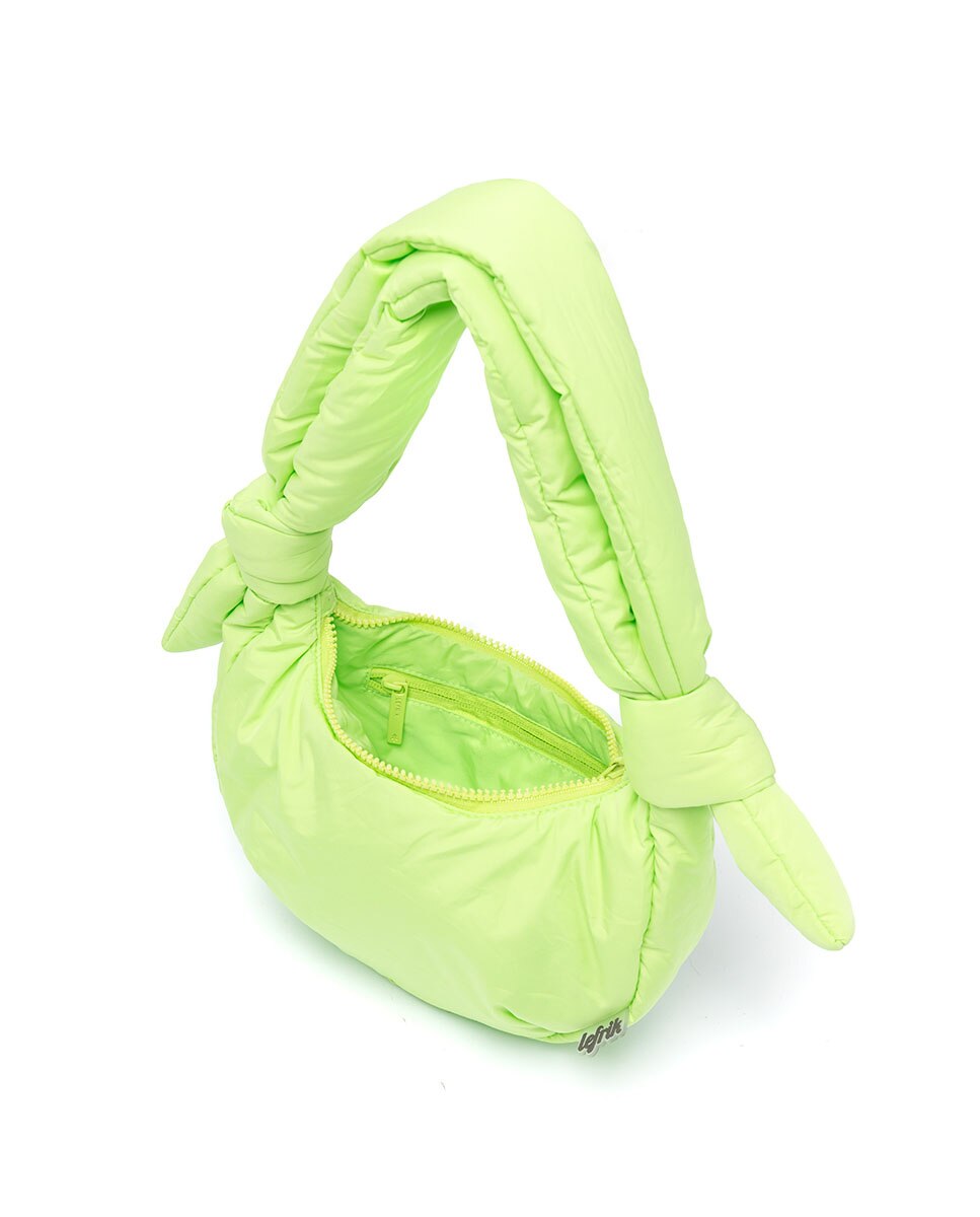 Bolso mini acolchado con cremallera de mujer - Lefrik - Amarillo Flúor Amarillo Flúor-3
