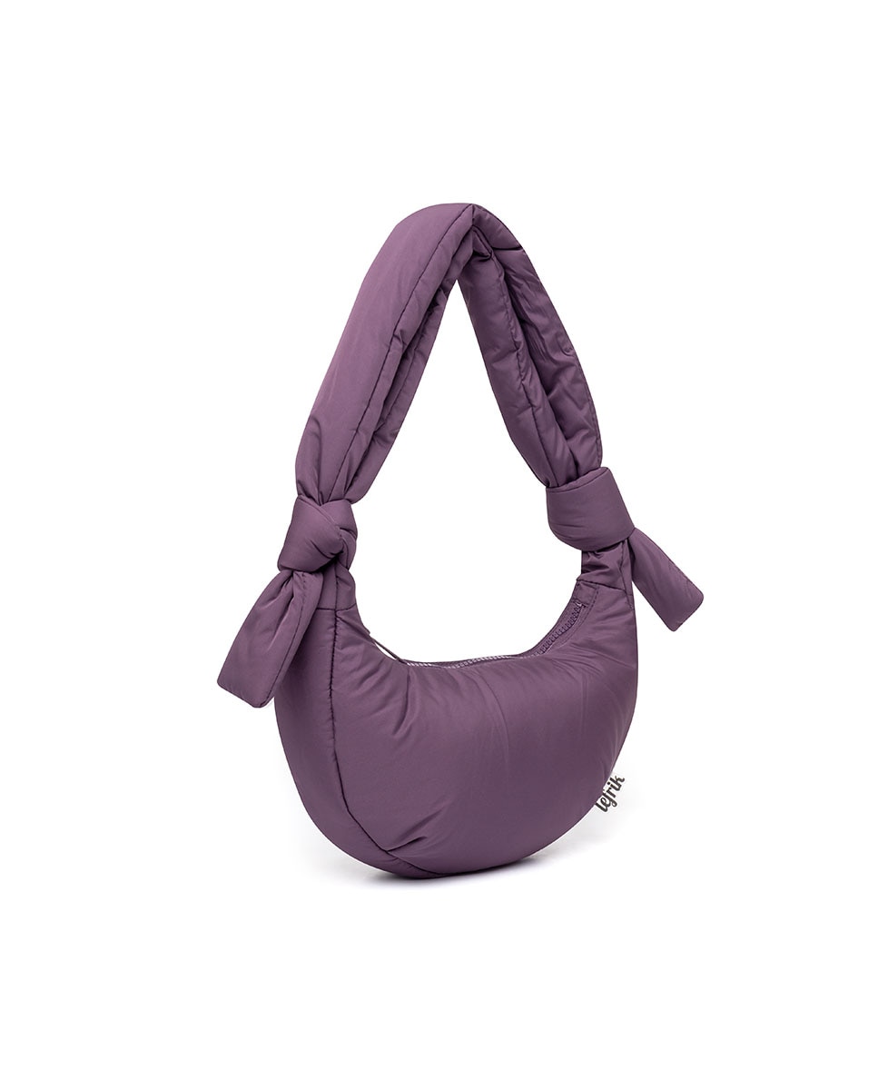 Bolso mini acolchado con cremallera de mujer - Lefrik - Morado Morado-4