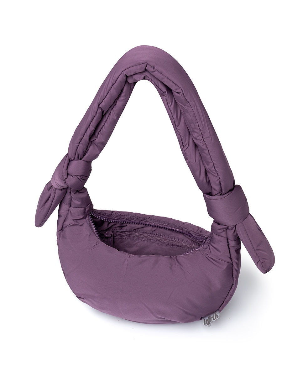 Bolso mini acolchado con cremallera de mujer - Lefrik - Morado Morado-5
