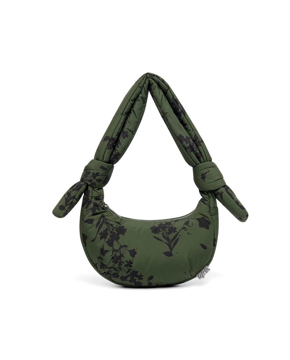 Bolso mini acolchado con cremallera de mujer - Lefrik - Verde oscuro Verde oscuro-1