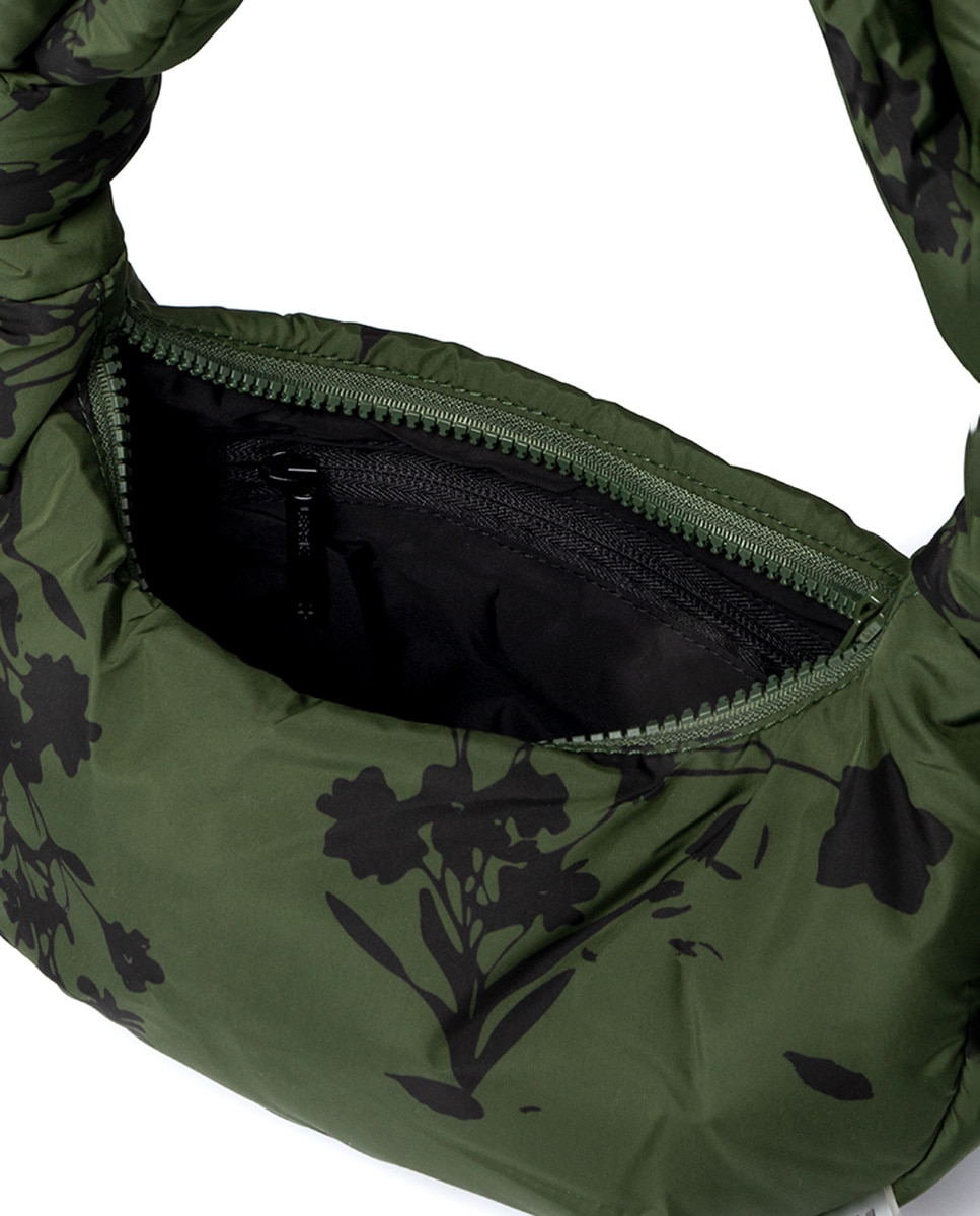Bolso mini acolchado con cremallera de mujer - Lefrik - Verde oscuro Verde oscuro-4