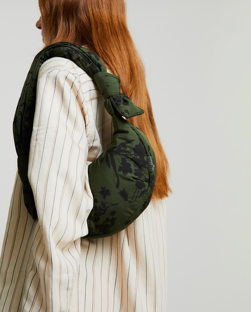 Bolso mini acolchado con cremallera de mujer - Lefrik - Verde oscuro Verde oscuro-2