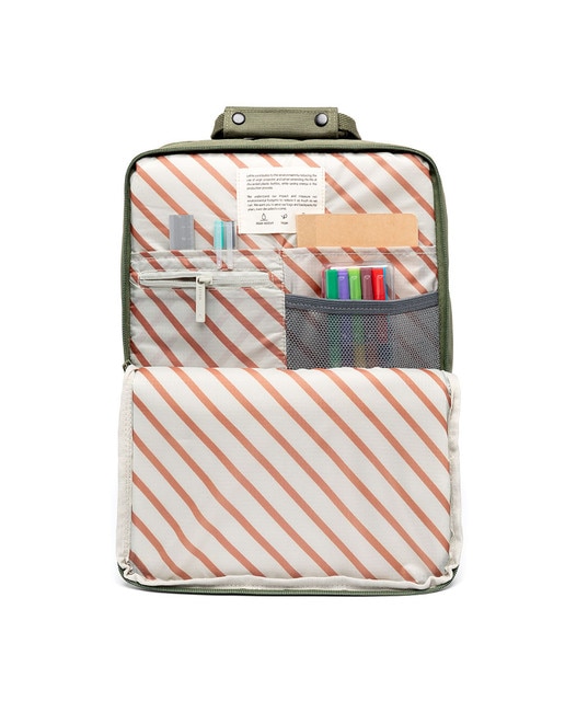 Mochila compacta unisex con dos compartimentos - Lefrik - Verde Oliva Verde Oliva-2