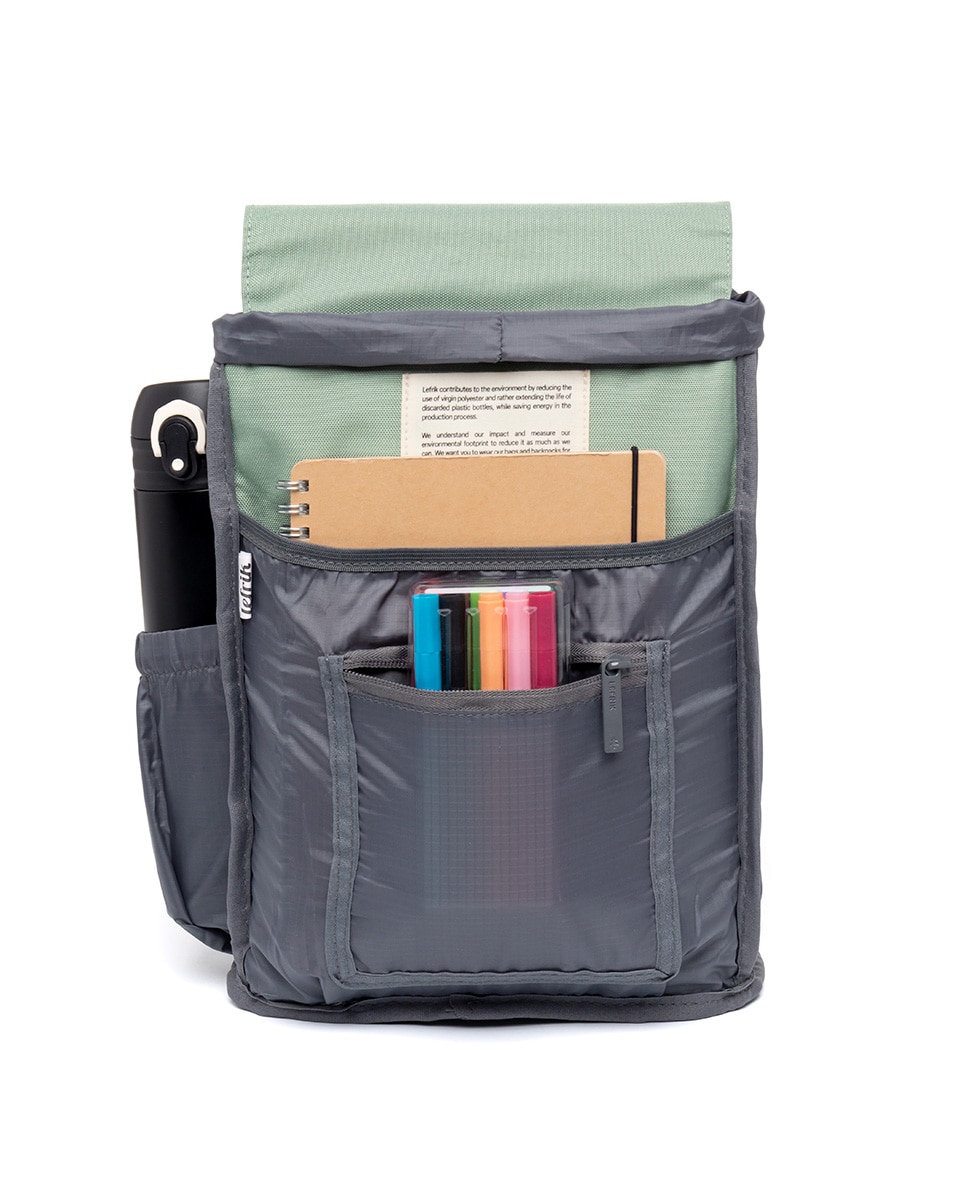 Mochila pequeña de mujer compacta y ligera - Lefrik - Verde claro Verde claro-5