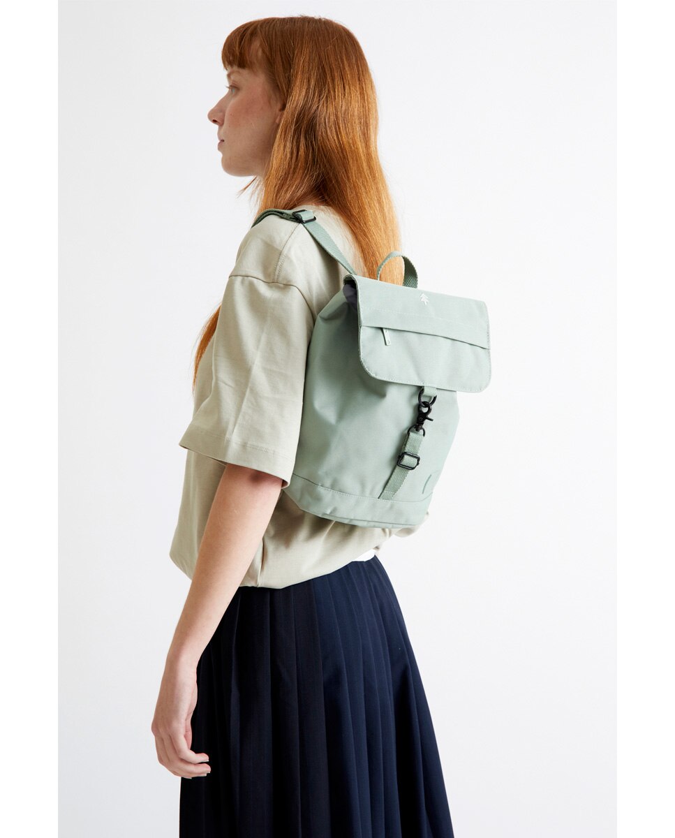 Mochila pequeña de mujer compacta y ligera - Lefrik - Verde claro Verde claro-2
