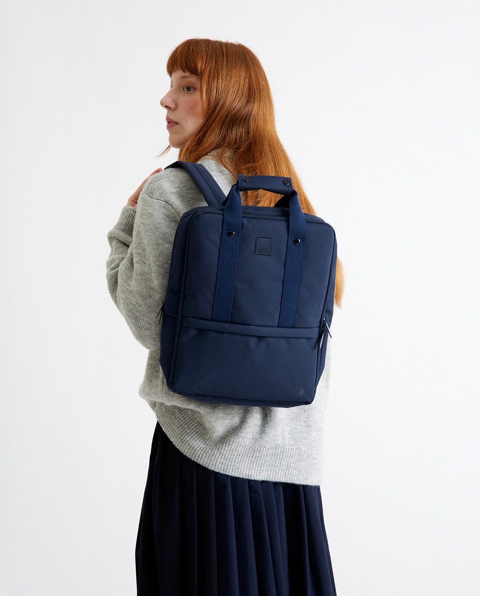 Mochila compacta unisex con dos compartimentos - Lefrik - Azul marino Azul marino-2