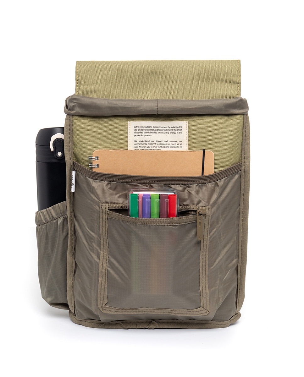 Mochila pequeña de mujer compacta y ligera - Lefrik - Verde claro / Pistacho Verde claro / Pistacho-5