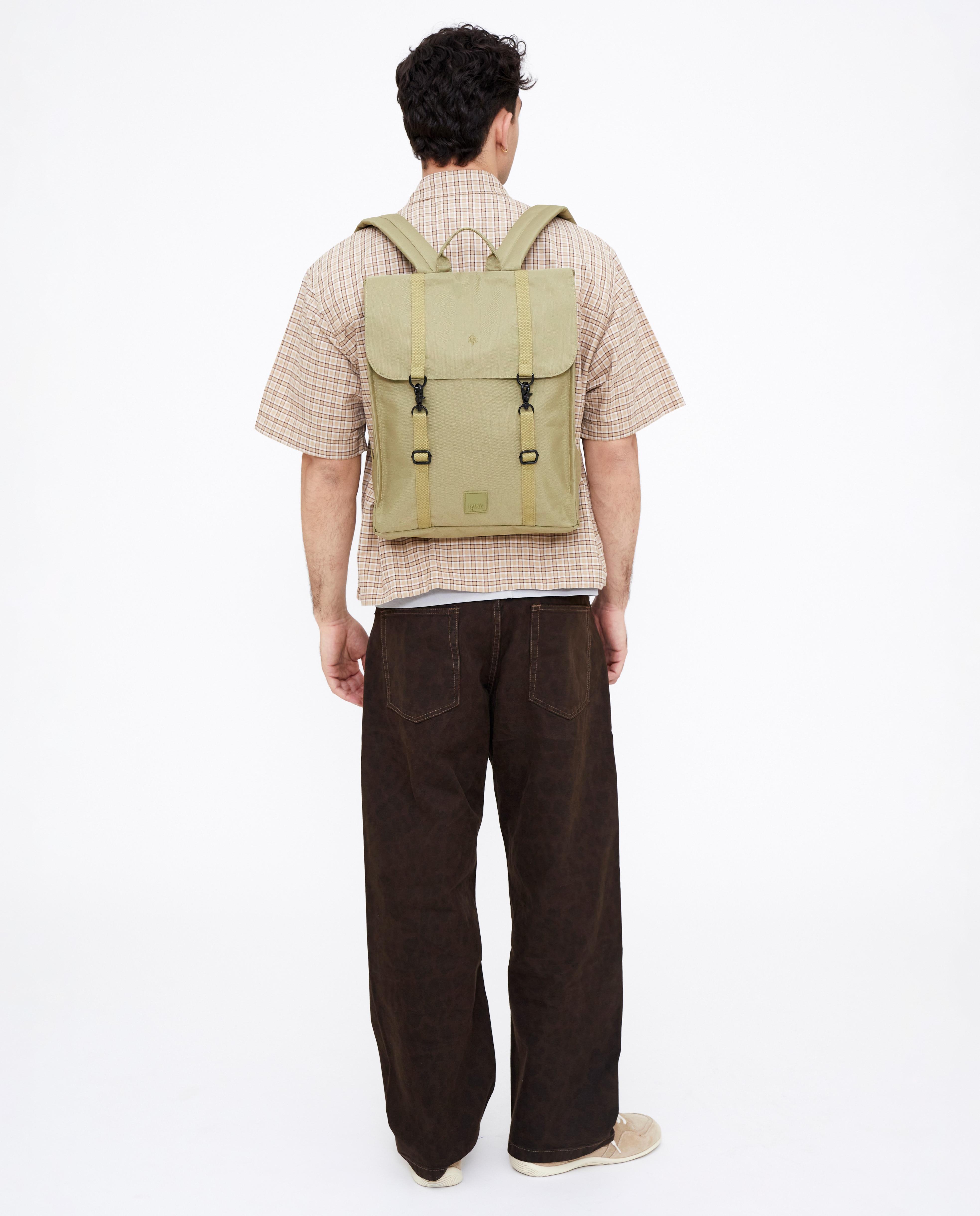 Mochila cierre doble minimalista - Lefrik - Verde claro / Pistacho Verde claro / Pistacho-2