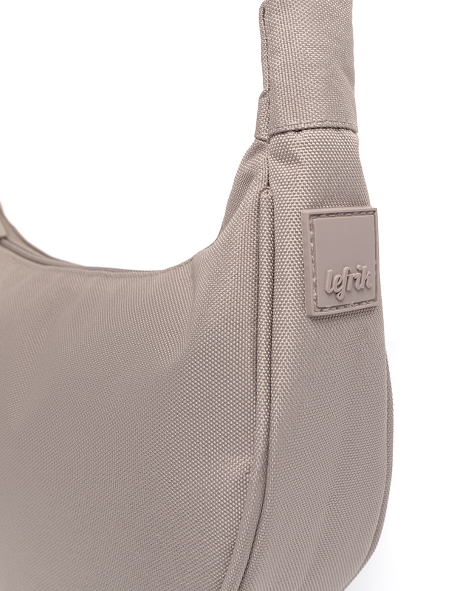 Bolso mini media luna con correa ajustable - Lefrik - Ceniza Ceniza-4