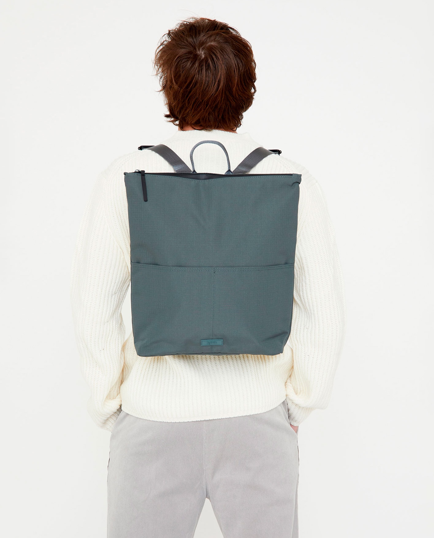 Mochila de gran capacidad ajustada para uso diario - Lefrik - Verde azulado Verde azulado-3