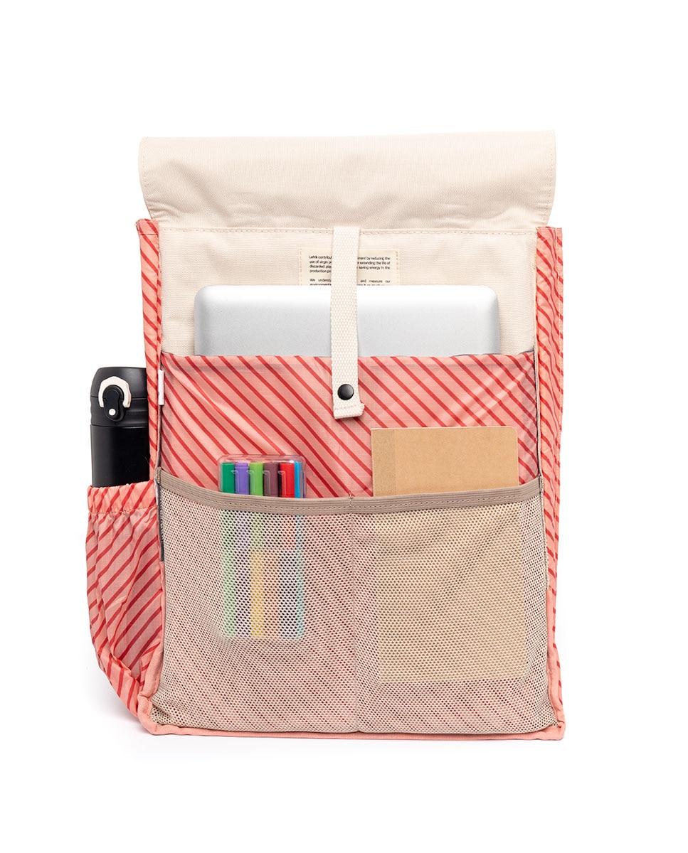 Mochila cierre doble minimalista unisex - Lefrik - Crudo Crudo-2