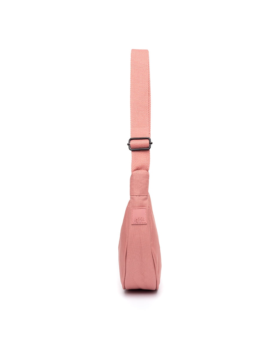 Bolso mini media luna con correa ajustable - Lefrik - Rosa Rosa-3