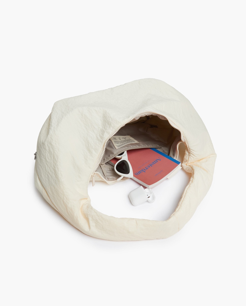 Bolso bandolera moderno y unisex gran capacidad - Lefrik - Marfil Marfil-4