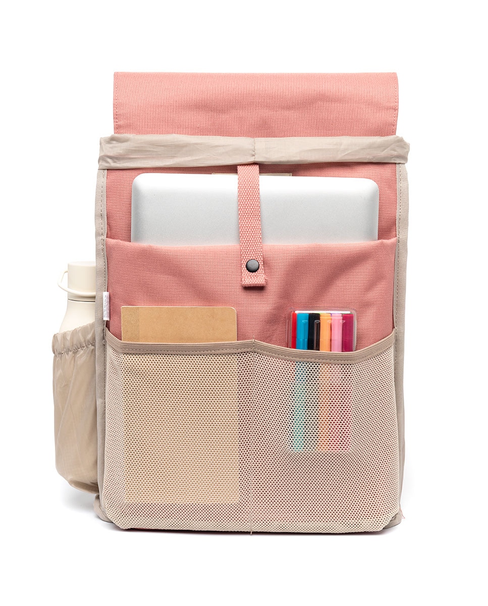 Mochila unisex urbana para el día a día - Lefrik - Rosa Rosa-4