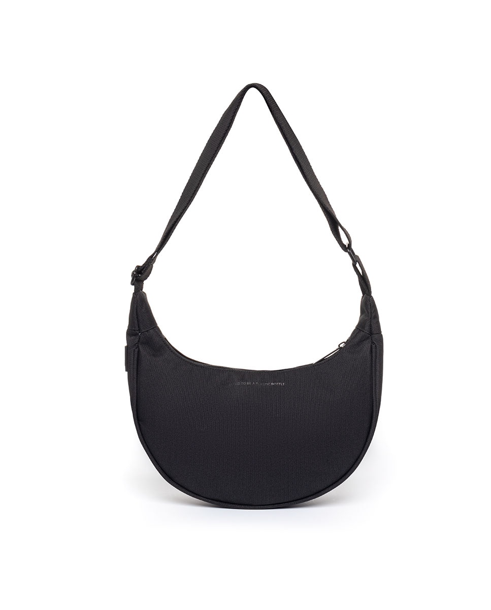 Bolso mini media luna con correa ajustable - Lefrik - Negro Negro-3