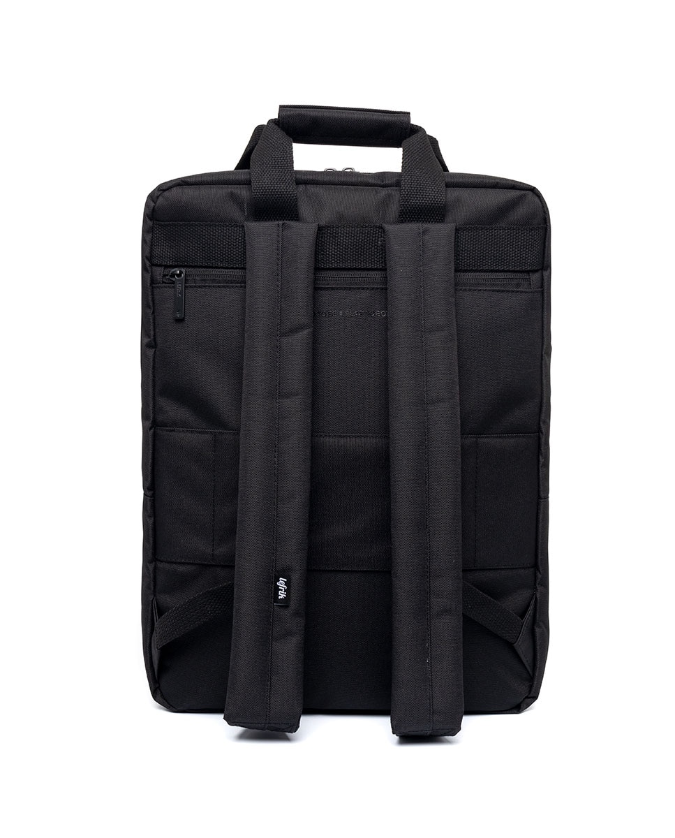Mochila unisex urbana con dos compartimentos - Lefrik - Negro Negro-5