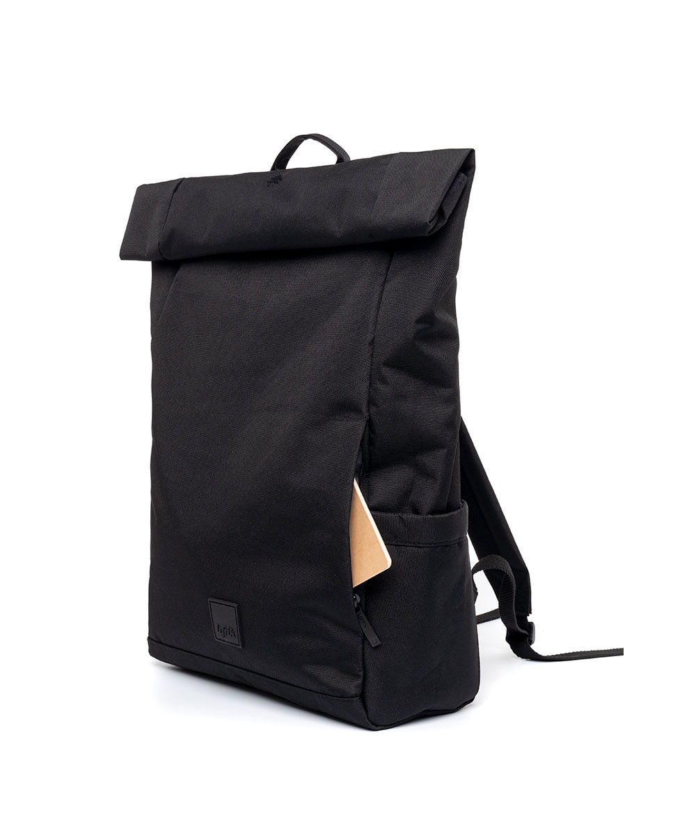 Mochila enrollable unisex con cremallera e imanes - Lefrik - Negro Negro-4