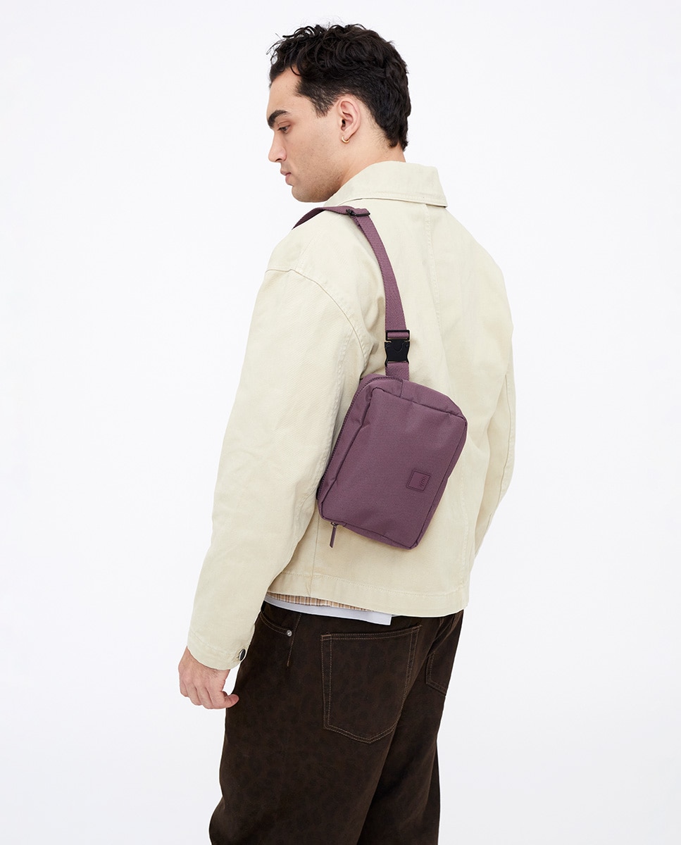 Riñonera cuadrada con bolsillos unisex - Lefrik - Morado Morado-3