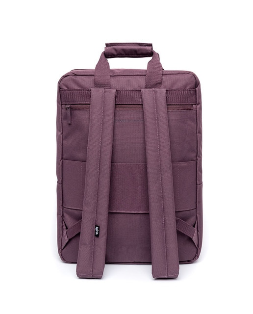 Mochila unisex urbana con dos compartimentos - Lefrik - Gris / Blanco Morado-5