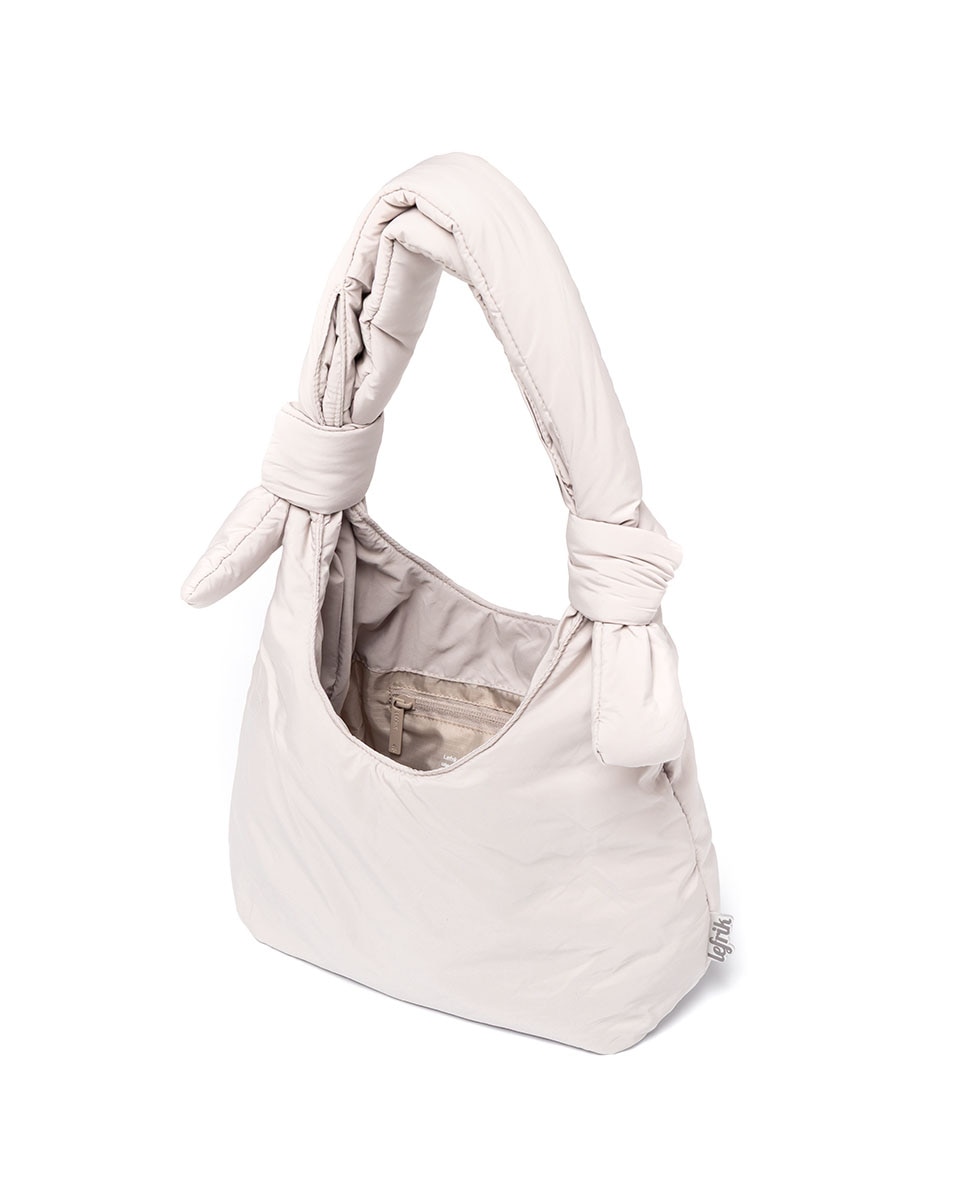 Bolso compacto acolchado con cremallera de mujer - Lefrik - Gris Piedra Gris Piedra-4