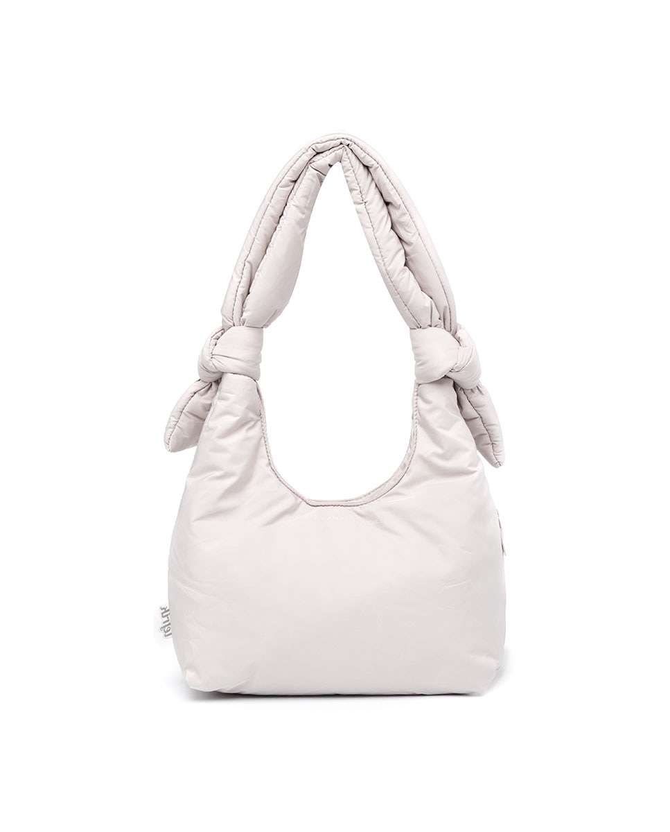 Bolso compacto acolchado con cremallera de mujer - Lefrik - Gris Piedra Gris Piedra-3