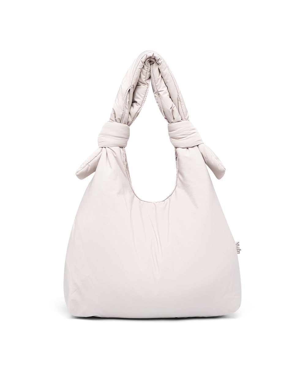 Bolso grande acolchado con cremallera de mujer - Lefrik - Gris Piedra Gris Piedra-1