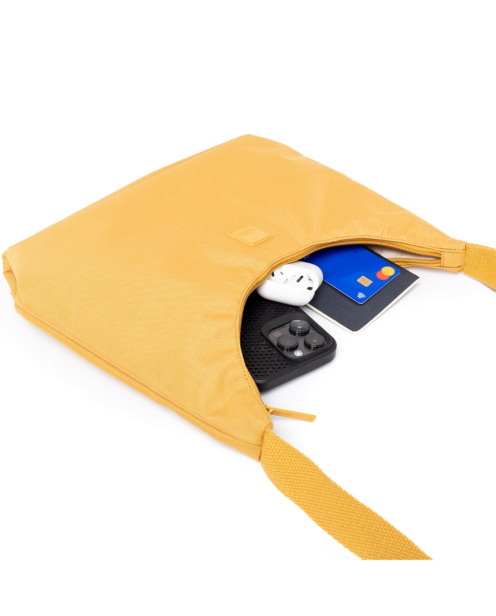 Bolso con cremallera compacto de mujer - Lefrik - Mostaza Mostaza-4