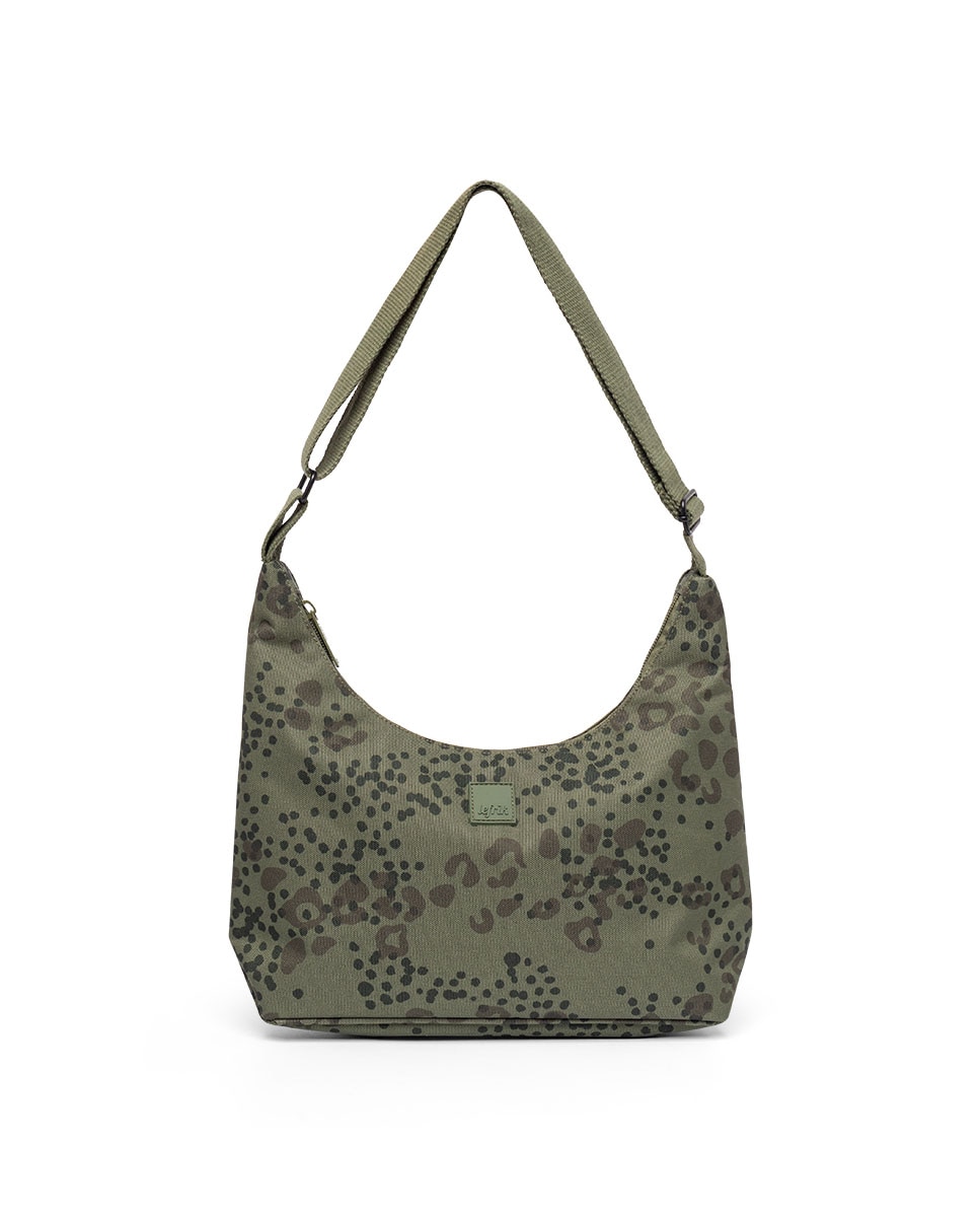 Bolso con cremallera compacto de mujer - Lefrik - Verde oscuro Verde oscuro-1